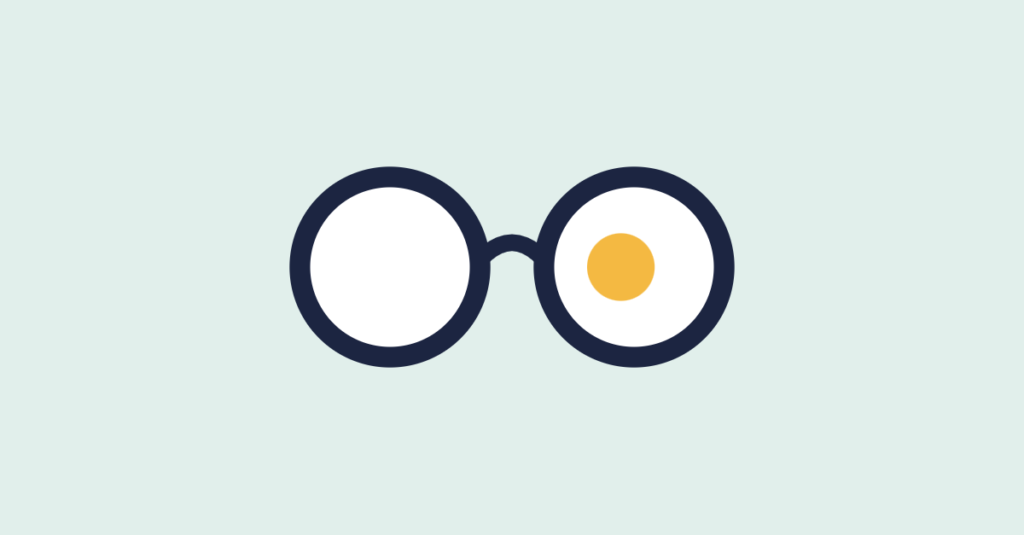 Illustration: a pair of round glasses